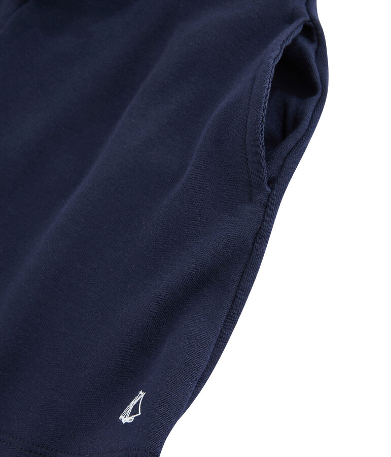 Bermuda maille enfant fille bleu