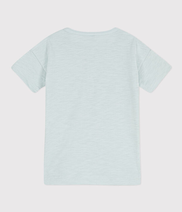 Tee-shirt manches courtes en coton enfant gar&ccedil;on vert
