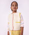 Gilet enfant en sherpa sans manches uni blanc cass&eacute;
