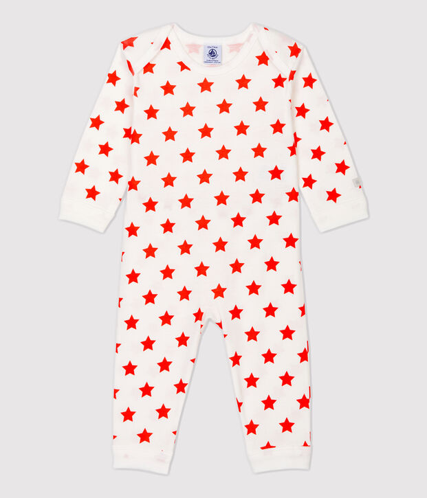 Dors-bien sans pressions b&eacute;b&eacute; &eacute;toiles en coton biologique bleu/blanc