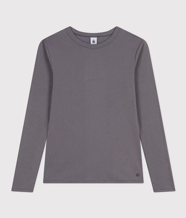 Tee-shirt L'ICONIQUE col rond en coton Femme gris
