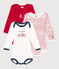 Lot de 3 bodies manches longues en coton bébé variante 5