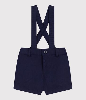 Ny Collection Blouse Paysanne En Chambray Bleu Avec Dentelle L