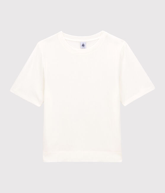 Tee-shirt LE BOXY tubique Femme blanc MARSHMALLOW