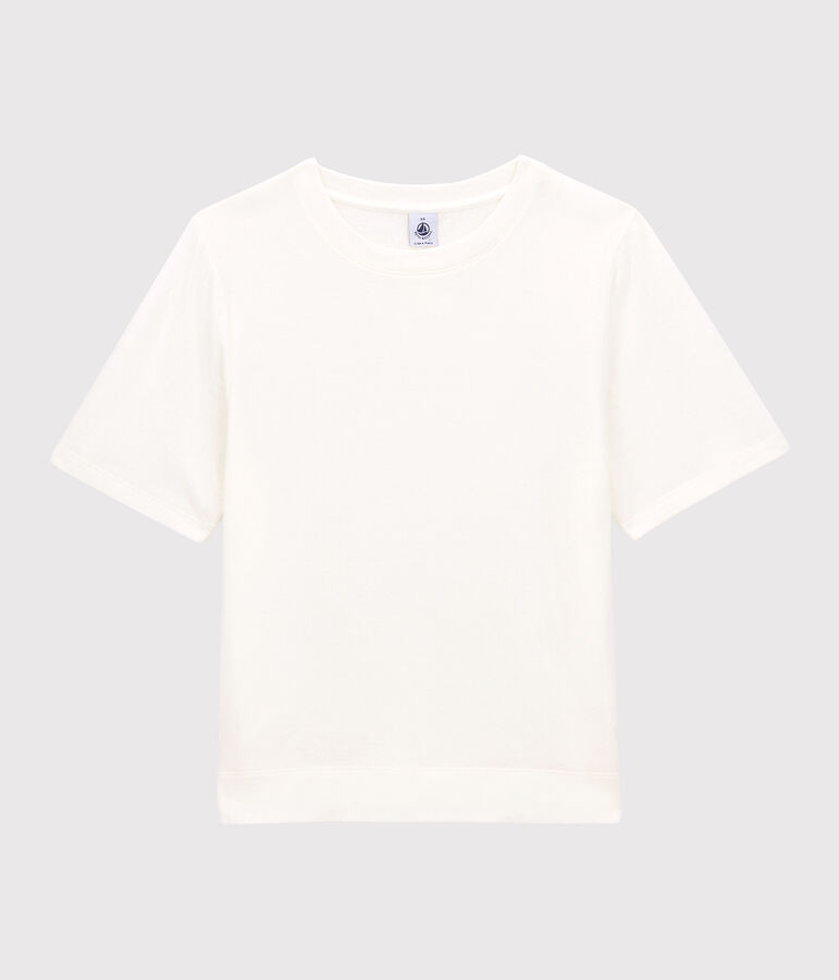 Tee-shirt LE BOXY tubique Femme blanc MARSHMALLOW
