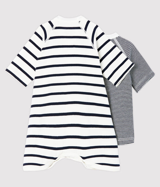 Lot body kimono et brassière bébé en côte variante 1