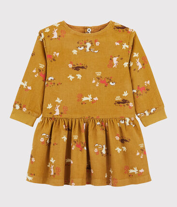 PETIT BATEAU - Robe en velours bébé.