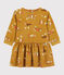 Robe en velours bébé. jaune TOPAZE/ MULTICO
