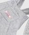 Salopette bébé en coton épais jambes longues, unie gris FUMEE CHINE