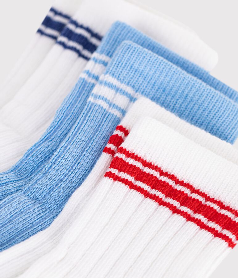 3 paires de chaussettes b&eacute;b&eacute; en coton multicouleur