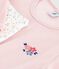 Chemise de nuit et legging enfant en velours rose JOLI/blanc MULTICO