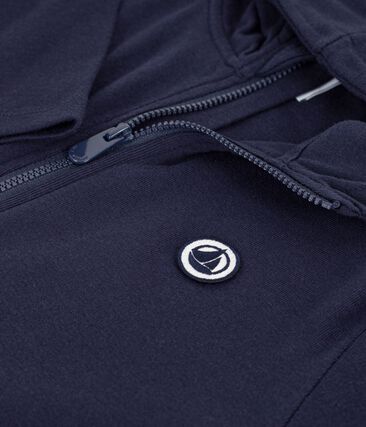 Sweatshirt à capuche zippé enfant en coton