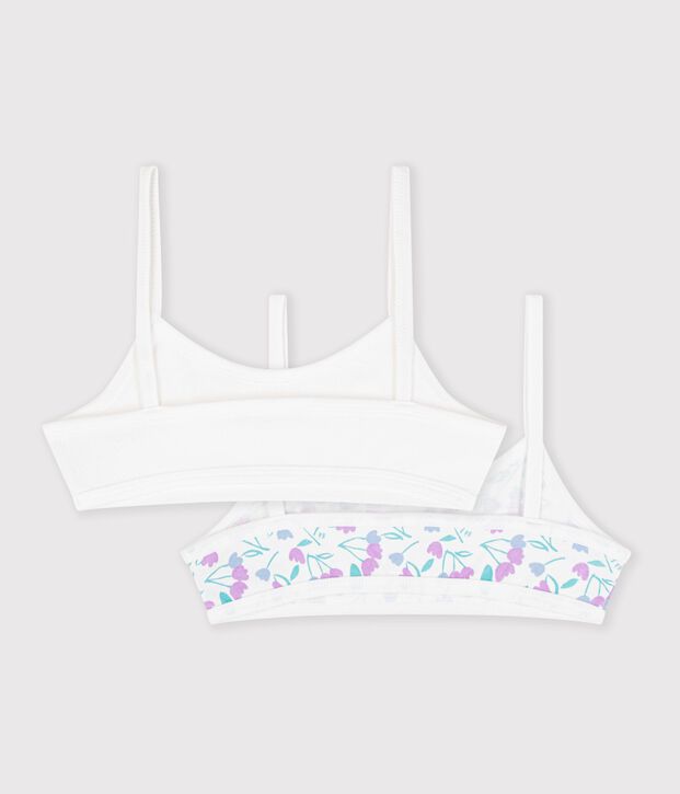 Lot de 2 brassi&egrave;res en coton multicouleur