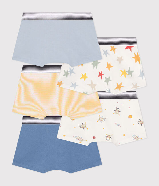 Lot de 5 boxers espace en coton enfant variante 1