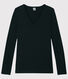 T-shirt col V iconique en coton Femme