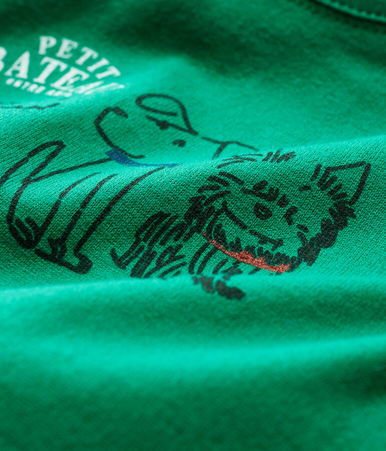 Tee shirt manches longues b&eacute;b&eacute; gar&ccedil;on vert