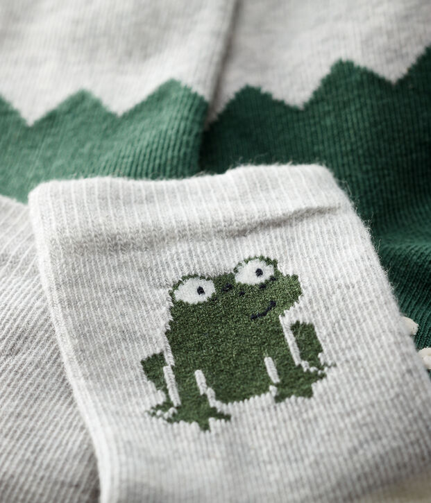 Lot de 2 chaussettes &agrave; motif b&eacute;b&eacute; gar&ccedil;on multicouleur