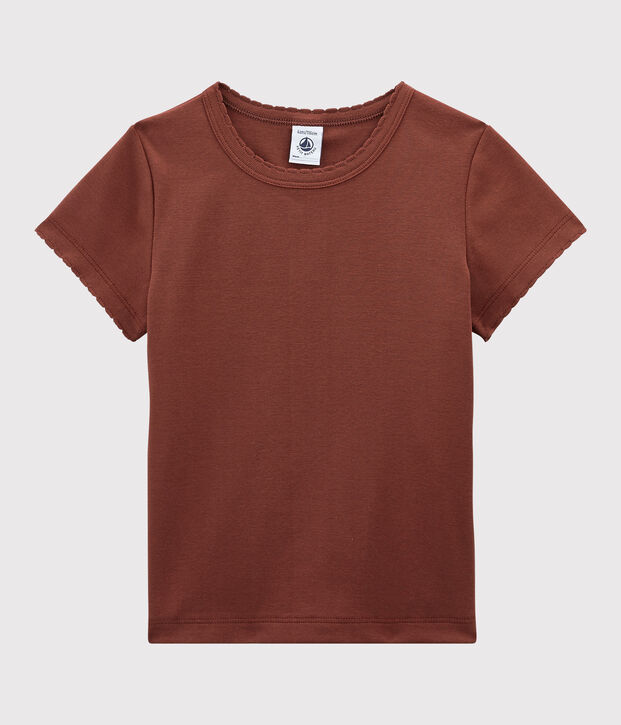 Tee-shirt iconique en coton enfant fille - gar&ccedil;on orange