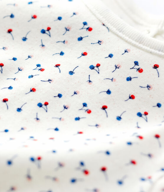 Blouse en coton bébé. blanc MARSHMALLOW/blanc MULTICO