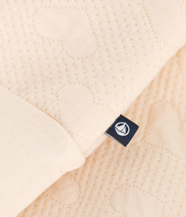 Teddy en tubique matelass&eacute; b&eacute;b&eacute; &eacute;cru