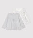 Lot 2 blouses en coton bébé.