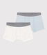 Lot de 2 boxers étoile en coton petit garçon