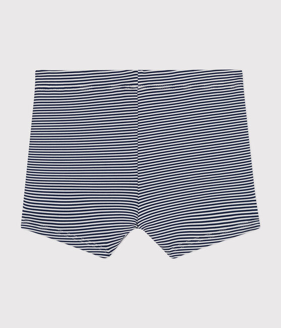 Short de bain bébé bleu MEDIEVAL/blanc MARSHMALLOW