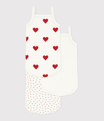 Lot de 3 bodies à bretelles bébé (Petit Bateau) - Image 1