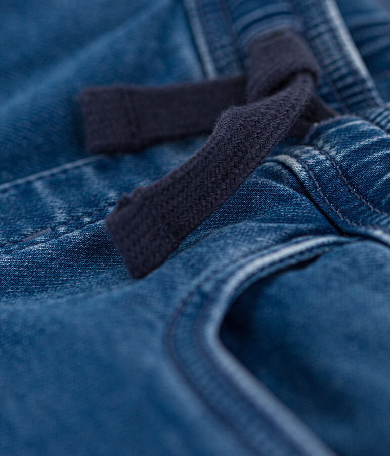 Pantalon regular en denim enfant gar&ccedil;on bleu DENIM BLEU DELAVE