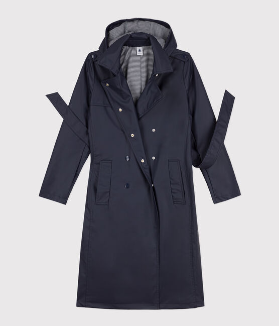 Trench à capuche Femme bleu SMOKING