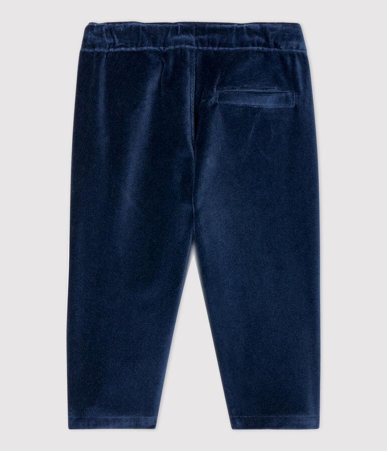 Pantalon en velours b&eacute;b&eacute; bleu