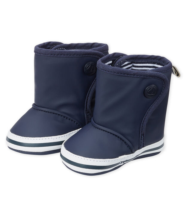 Chaussons bottes de pluie b&eacute;b&eacute; bleu marine