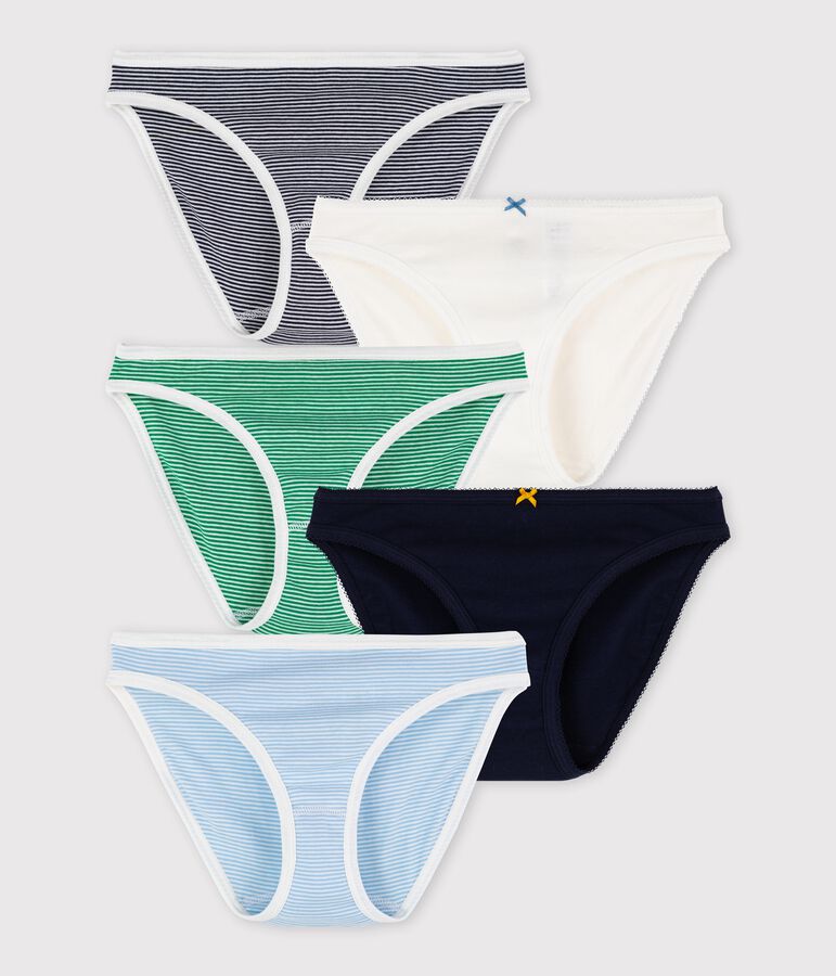 Semainier 5 culottes en coton Femme multicouleur