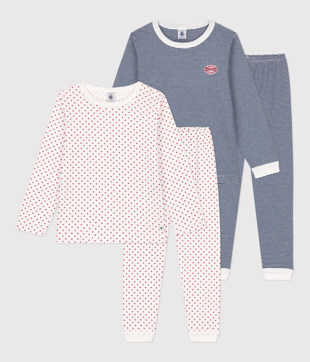Lot de 2 pyjamas &eacute;toile petit gar&ccedil;on en coton multicouleur