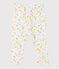 Pantalon bébé fille imprimée blanc MARSHMALLOW/blanc MULTICO