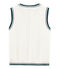 Pull sans manches enfant garçon blanc MARSHMALLOW/blanc MULTICO