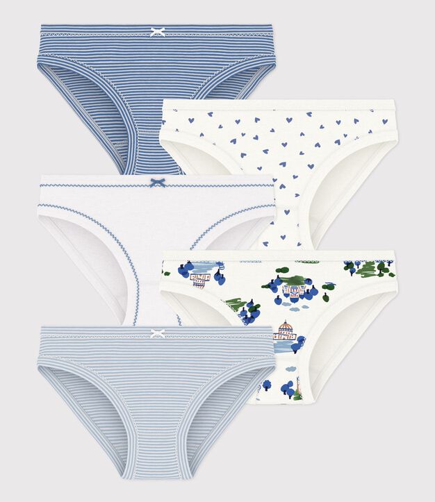 Lot de culottes enfant en coton imprim&eacute; multicouleur