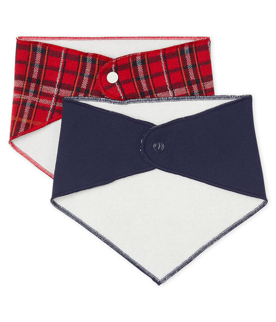 Lot de 2 bandanas-bavoirs bébé garçon variante 1