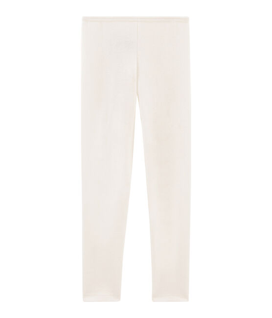 Legging enfant en laine et coton gris ECRU