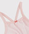 Combicourt rose bébé fille en bouclette éponge de coton biologique rose MINOIS