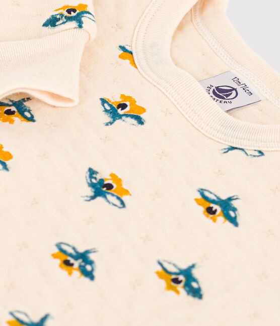 Sweatshirt en tubique matelassé bébé blanc AVALANCHE/ MULTICO