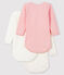 Lot de 3 bodies manches longues rose bébé fille variante 1