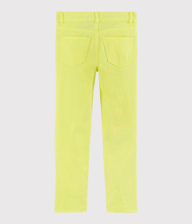 Pantalon en serge enfant gar&ccedil;on jaune