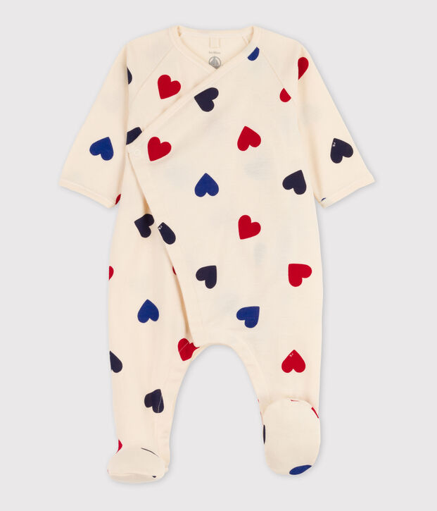 Dors bien c&oelig;ur b&eacute;b&eacute; en coton &eacute;cru/multicouleur