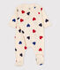 Pyjama bébé cœurs en coton
