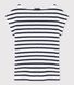 T-shirt femme en lin rayé