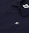 Polo enfant en coton à manches courtes uni bleu SMOKING