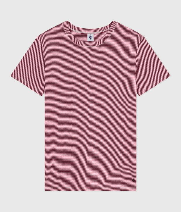 Tee-shirt femme l'iconique en coton manches courtes rouge/blanc