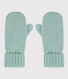 Moufles en tricot doublé en polaire enfant garçon-fille