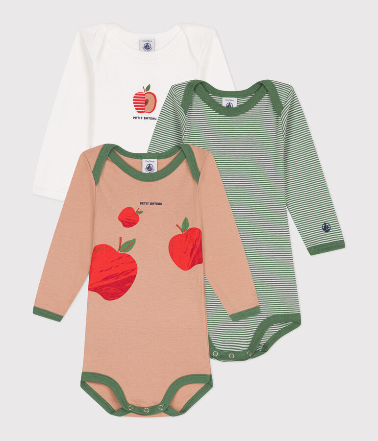 Lot de 3 bodies manches longues en coton b&eacute;b&eacute; variante 7
